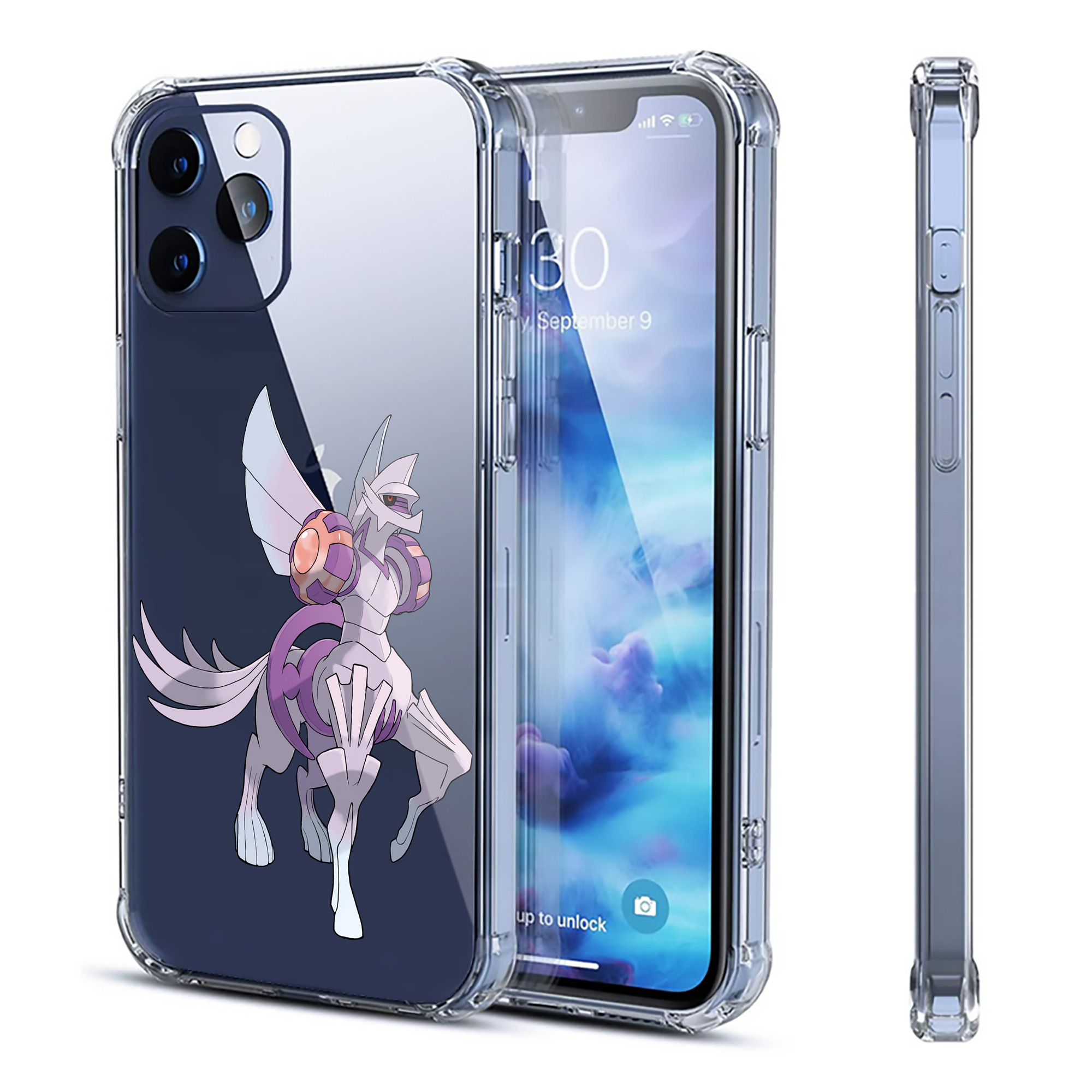 （画像用） ポケットモンスター Pokémon 【iPhone 12シリーズ対応】透明スマホケース（クリアソフトケース）